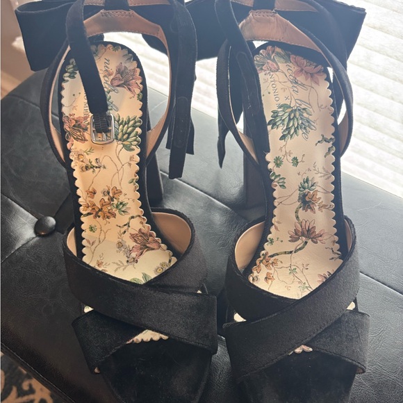 Antonio Melani x Nicola Bathie Velvet Party Platform Heel sz 10 - Picture 3 of 7